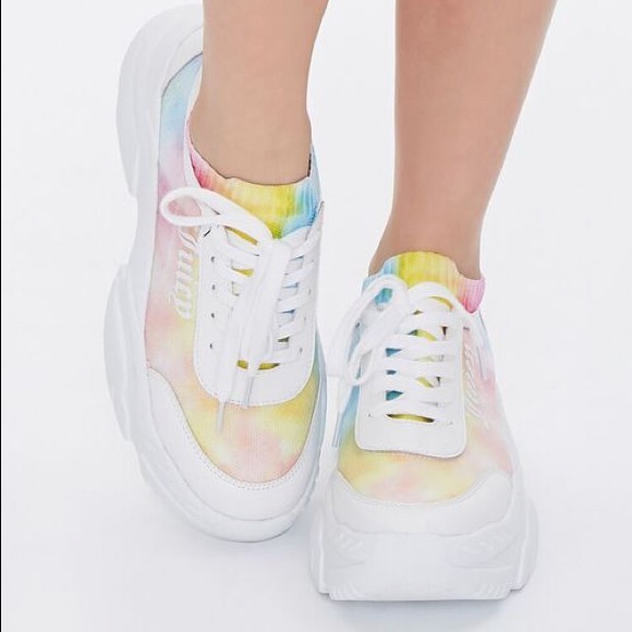 LAST PAIR NWT Juicy Couture Multicolor Watercolor Low-Top - Picture 3 of 10